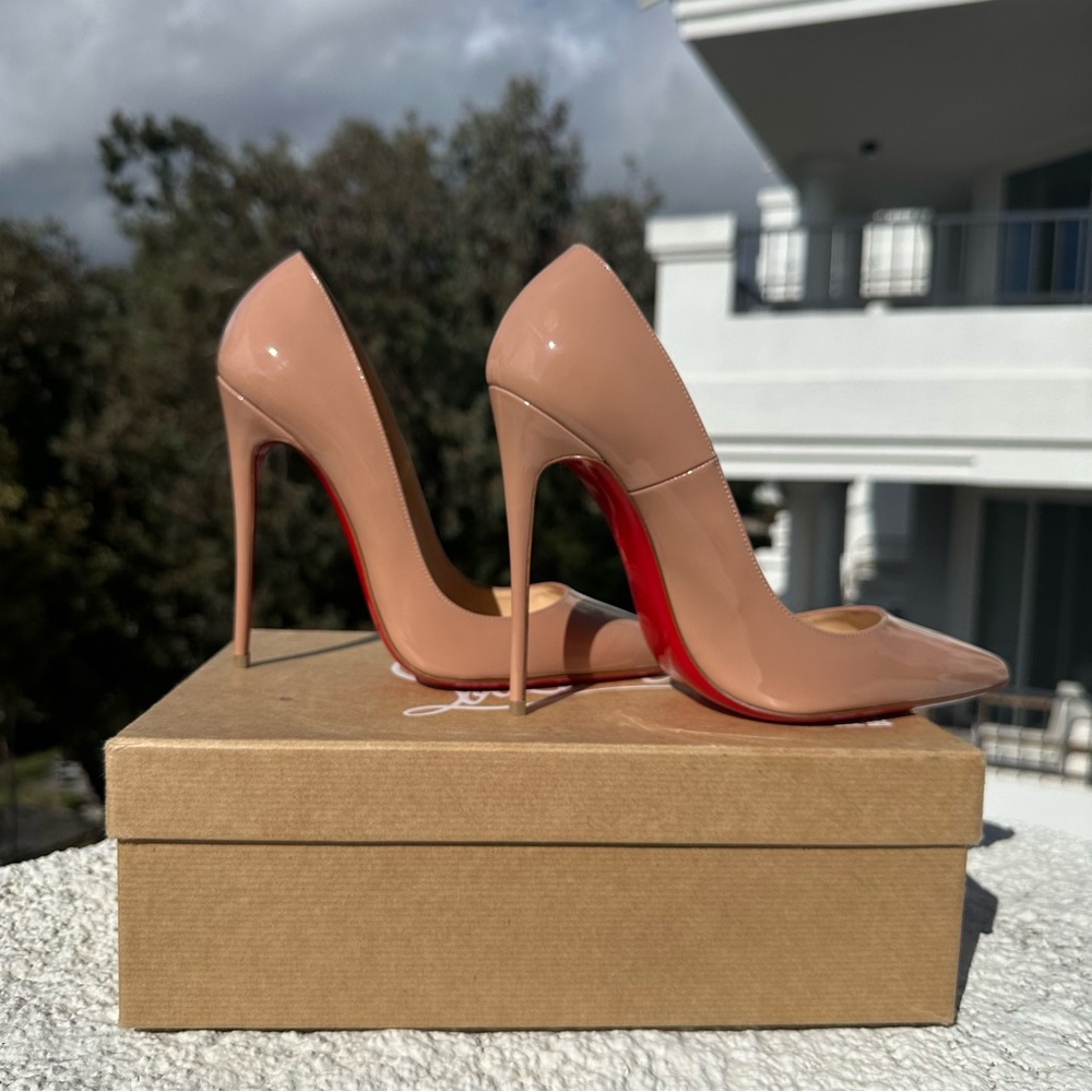 Christian Louboutin So Kate 120 Patent Leather Heels Sz 38.5